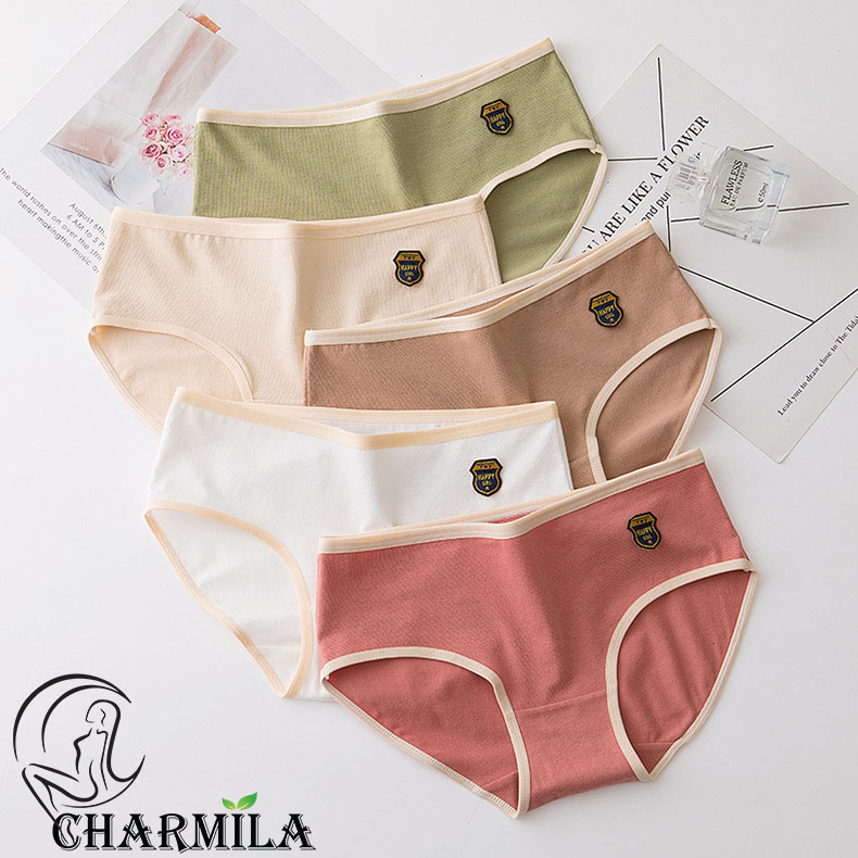 Quần lót nữ Charmila cotton nhiều màu dễ thương siêu co giãn mã QL16