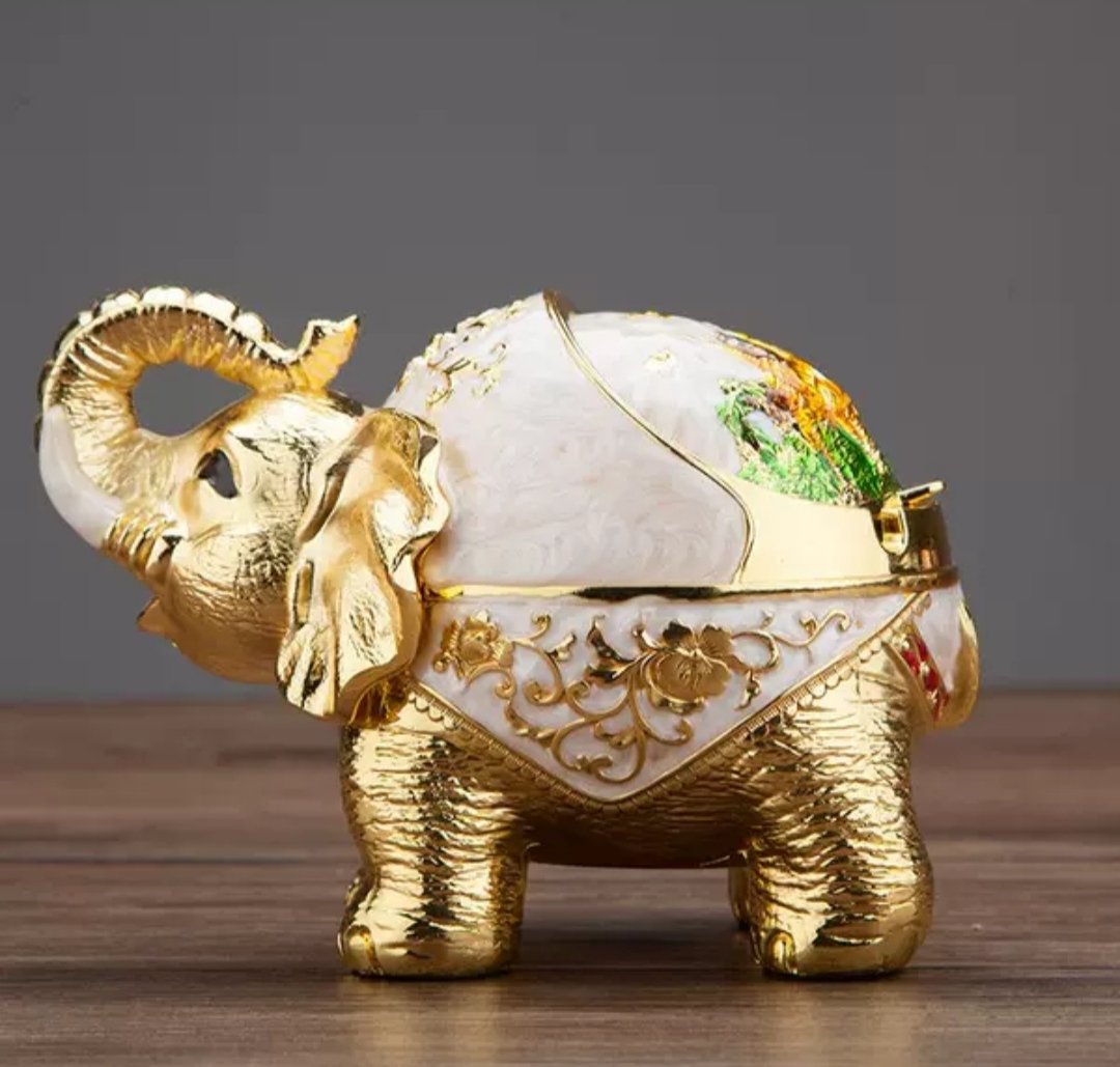 HÀNG CAO CẤP - gạt tàn chú voi đứng bằng đồng ( tặng sét 4 cọ vệ sinh vòi ám nội địa nhật )