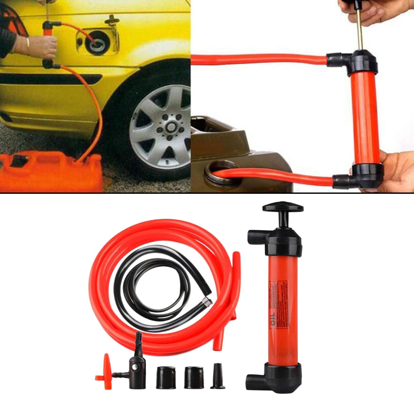 Siphon Fuel Transfer Pump Kit 5L/Min with Tube Connector 200cc Fits for Petrol Liquid