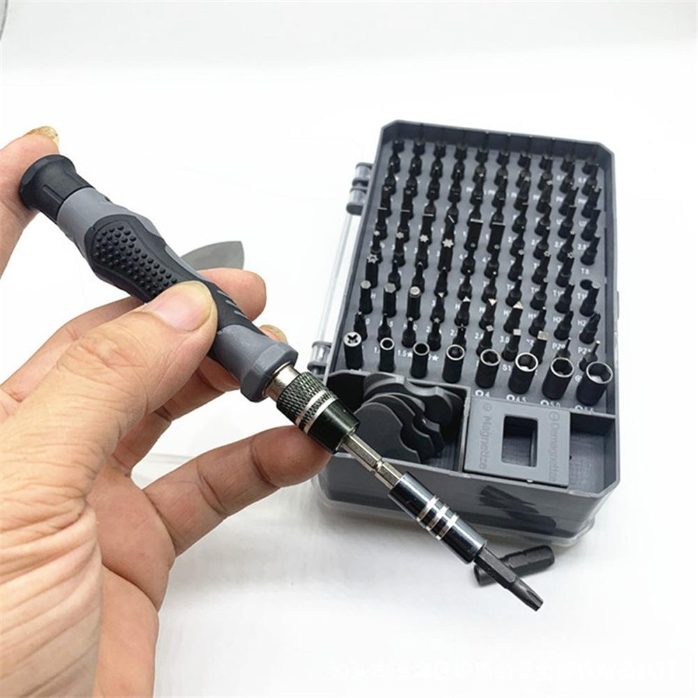 115pcs Screwdriver and Bit Set Multiple Screw Driver Bits Manual Repairing Tool for Phone Electronic Device