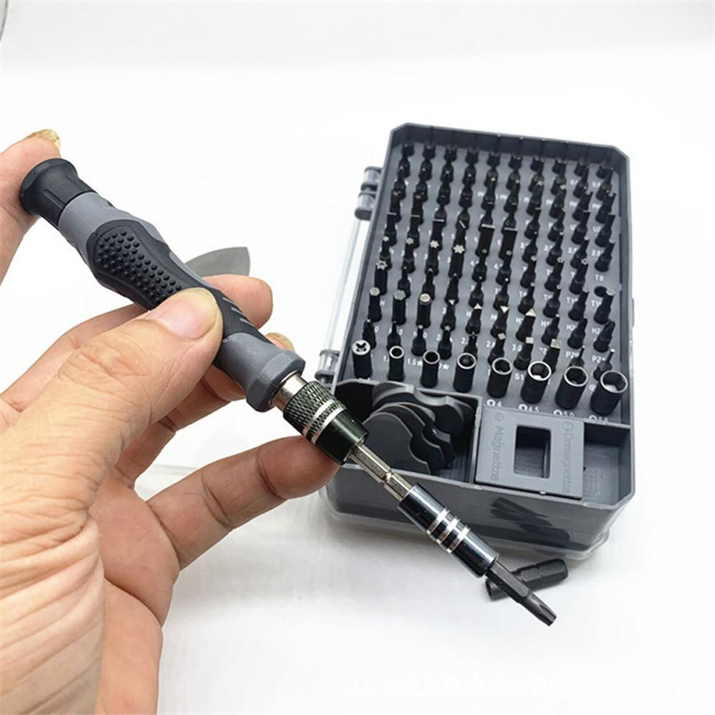 115pcs Screwdriver and  Bit Set Multiple Screw Driver Bits Manual Repairing Tool for Phone Electronic Device