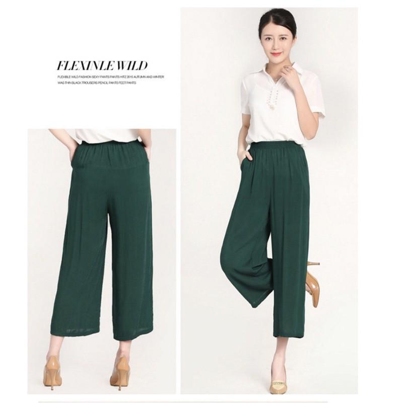 Quần lửng ống rộng(culottes) nữ đẹp