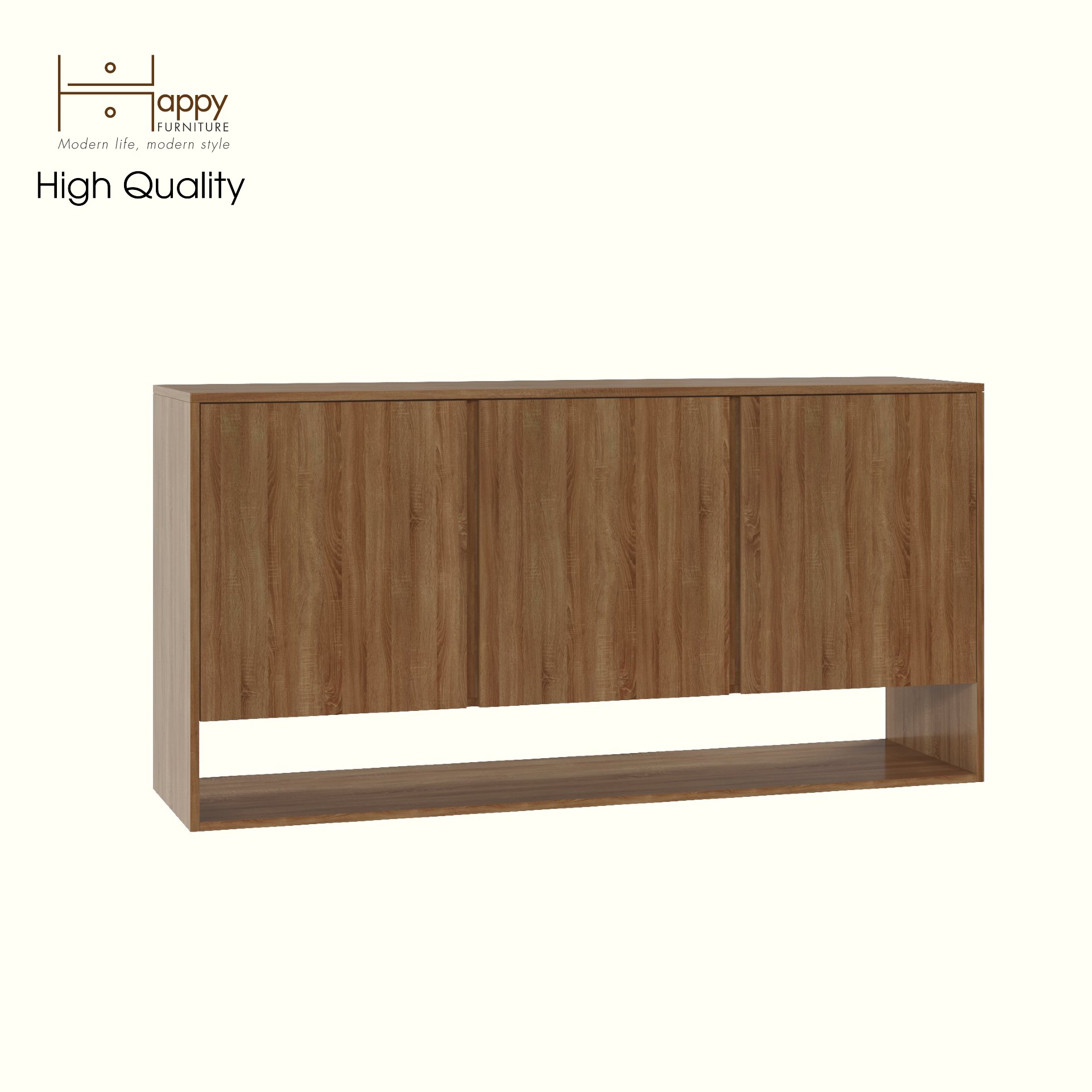 [Happy Home Furniture] SCANDINA, Tủ đựng đồ 3 cánh mở , 160cm x 44cm x 80cm ( DxRxC), TCM_096