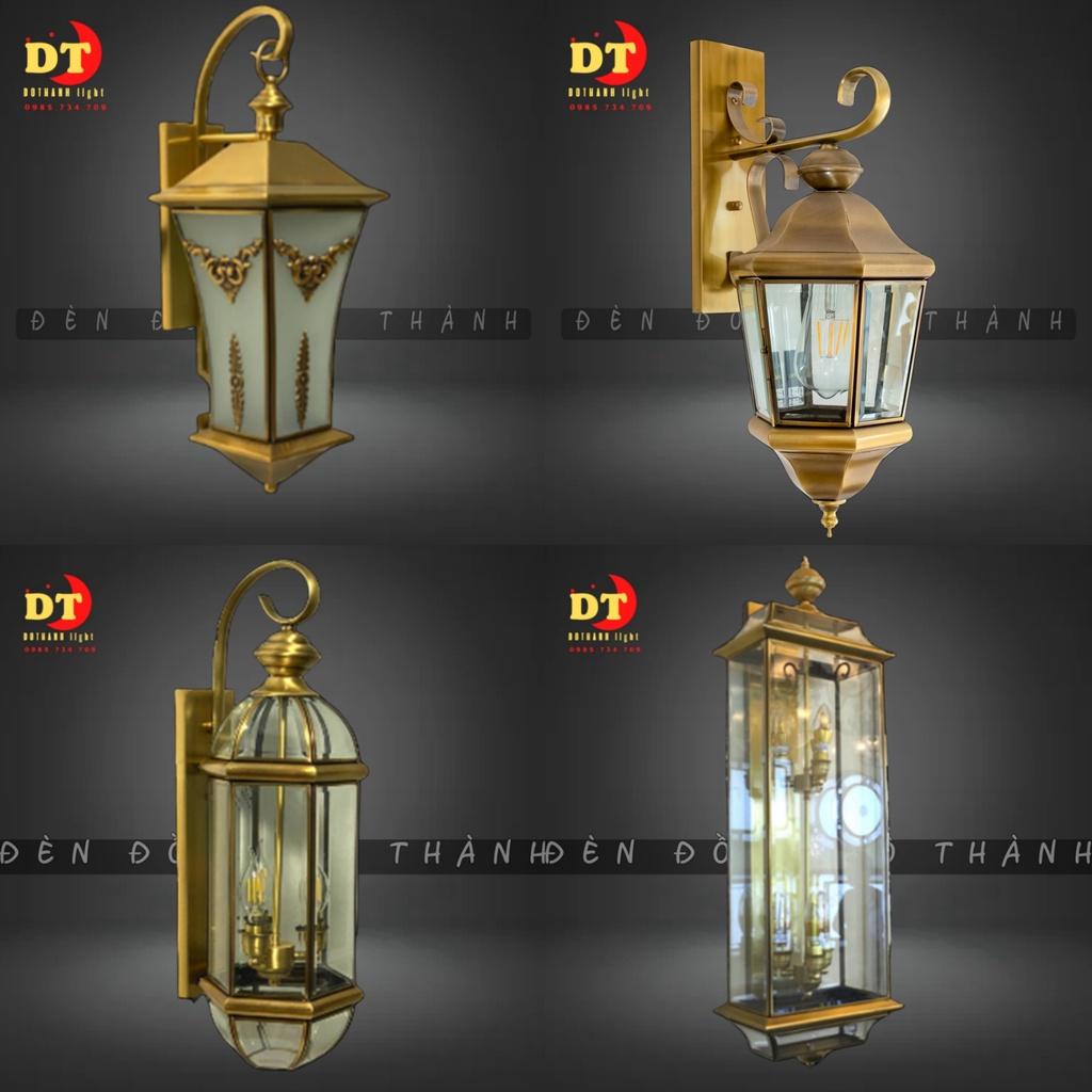 Đèn tường đồng kính ngoài trời cao cấp,sang trọng HTLQ DTK