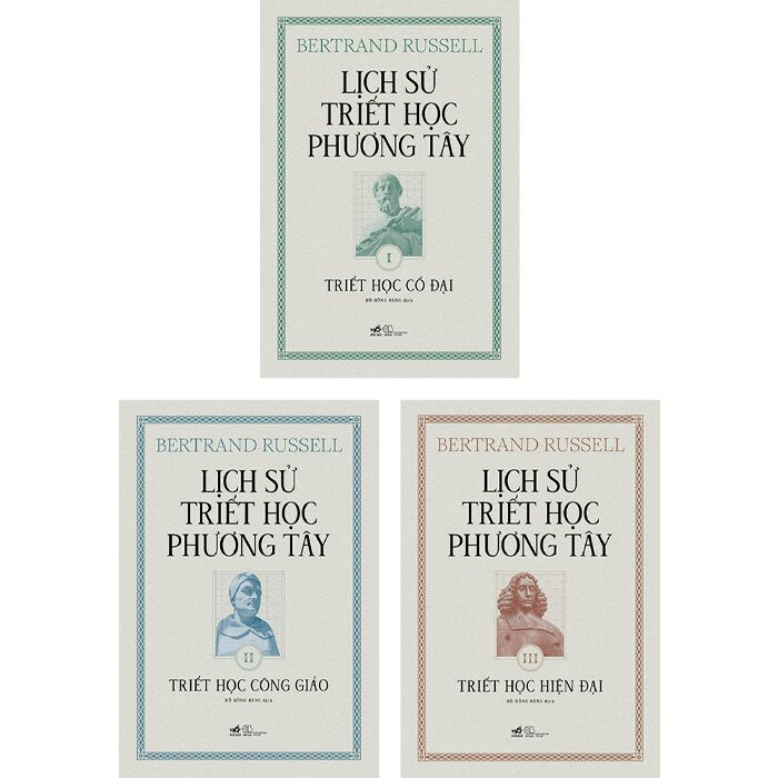 (Bộ 3 Tập) Lịch Sử Triết Học Phương Tây -  Bertrand Russell - Hồ Hồng Đăng dịch - (Bìa Cứng)