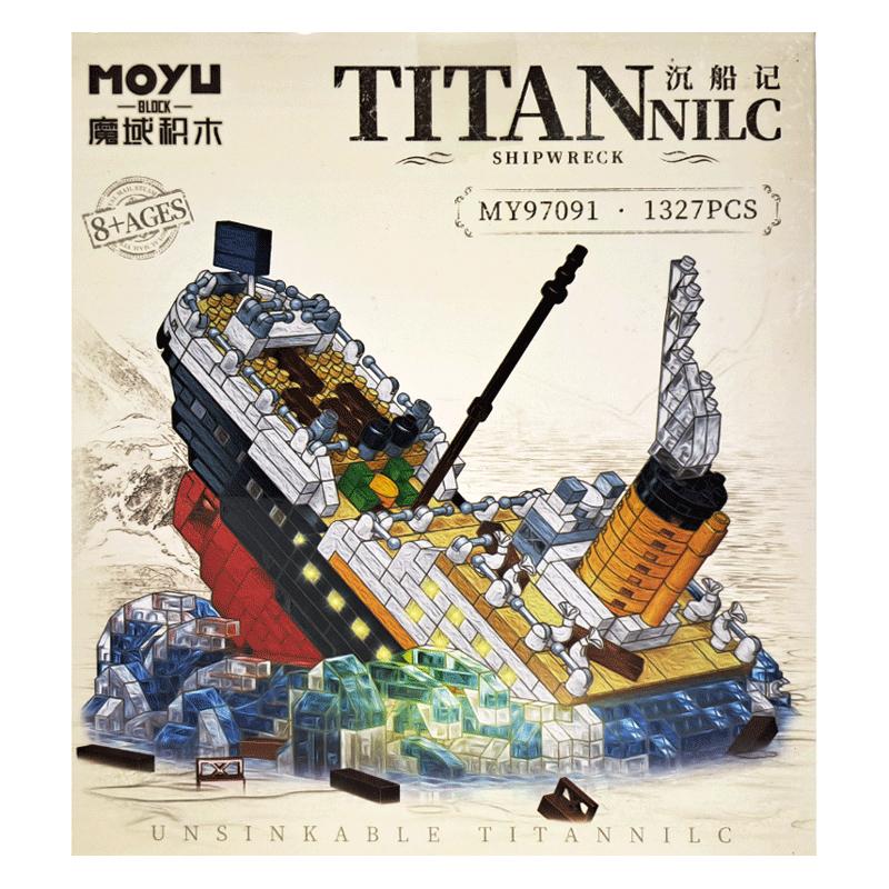 Đồ Chơi Lắp Ráp Mô Hình Tàu Titanic Tình Yêu Bất Diệt - Moyu 97091 (1327 Mảnh Ghép)