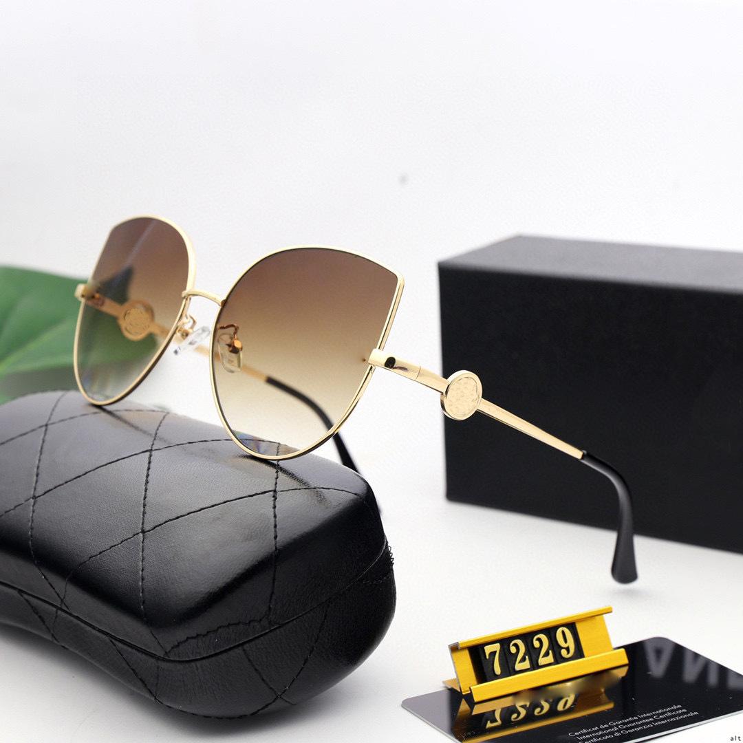 Mới Thời Trang Mắt Mèo Kính Mát Thương Hiệu Kính Mát UV400 Gradient Màu Không Gọng Kính Gafas De Sol Mujer