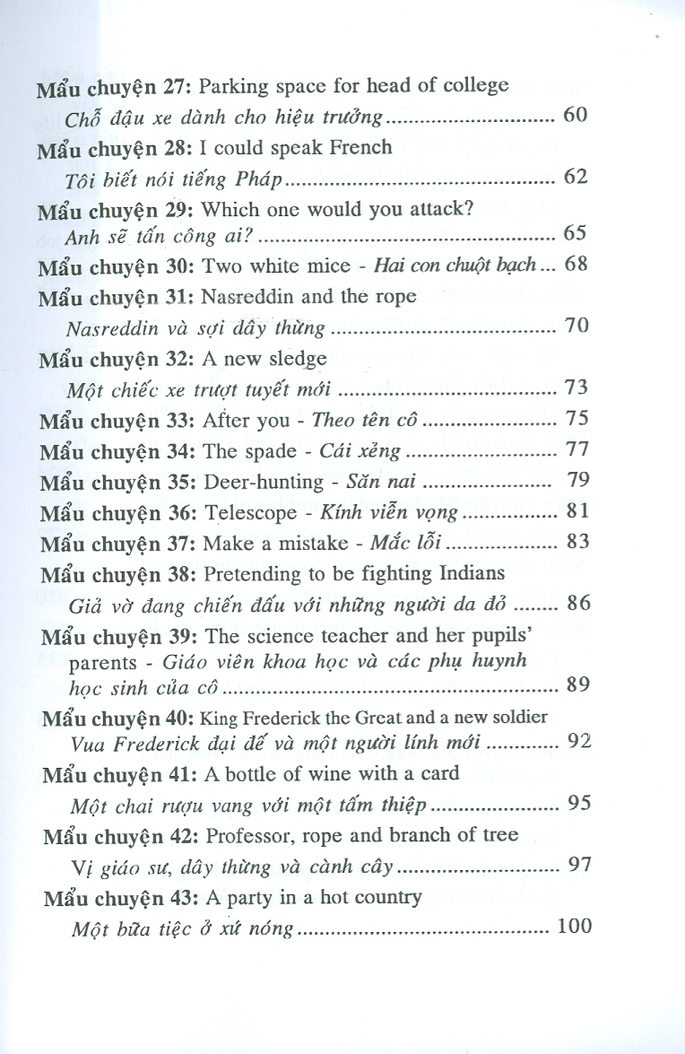 Học Tiếng Anh Qua 90 Mẩu Truyện Cười Song Ngữ Anh - Việt: Trình Độ Nâng Cao
