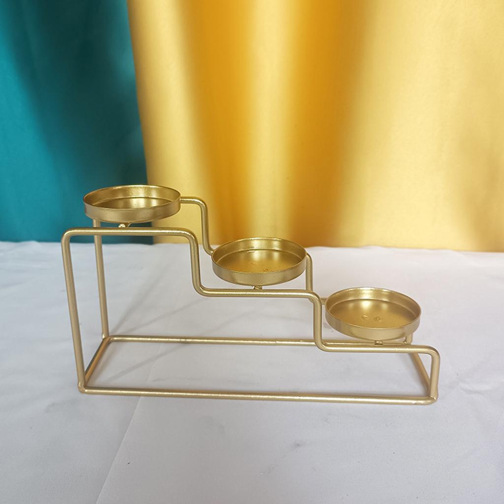 Metal Candlestick Candle Holder Home Table Dinner Ladder Candle Stick Stand