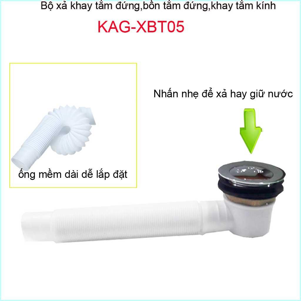 Xả bồn tắm đứng, xả bồn tắm kính KAG-XBT05 thoát nhanh sử dụng tốt -xả đạp chân