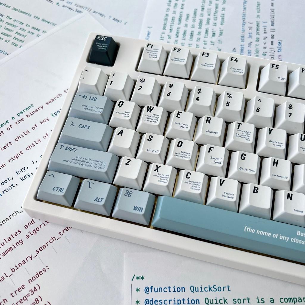HELLO WORLD keycaps cherry profile Dye-Sublimation PBT keycap 143keys