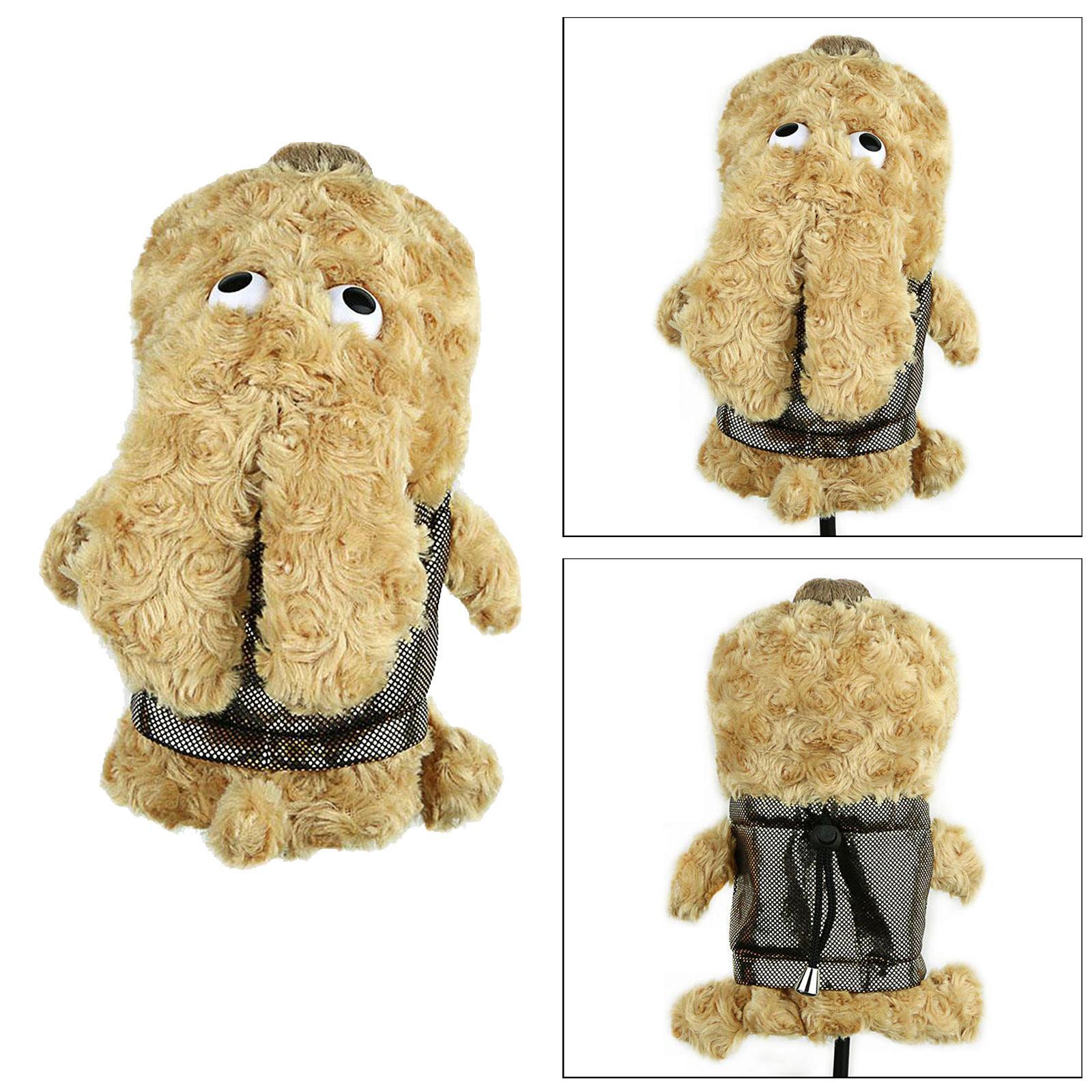 Golf Club Head Cover UT Driver Headcover Animal Wood  khaki