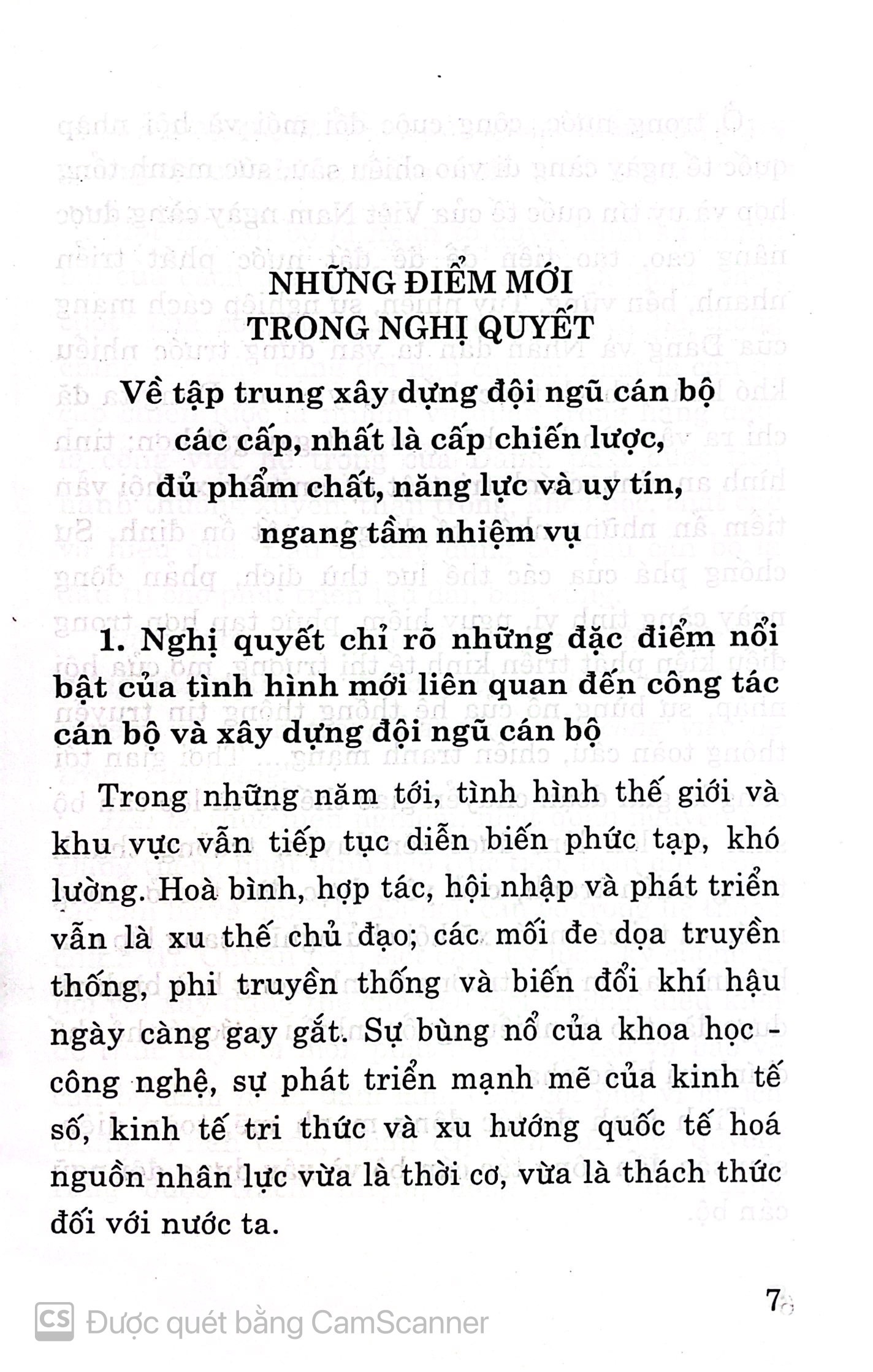 Những điểm mới trong các nghị quyết hội nghị lần thứ bảy Ban chấp hành trung ương Đảng khoá XII