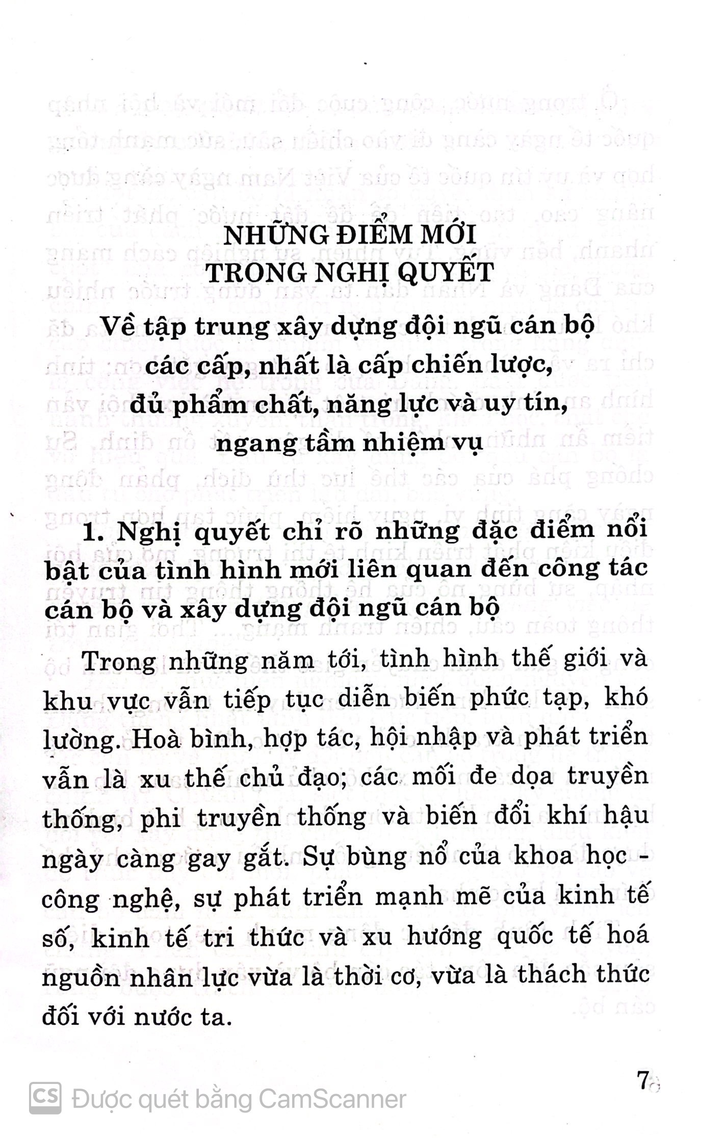 Những điểm mới trong các nghị quyết hội nghị lần thứ bảy Ban chấp hành trung ương Đảng khoá XII