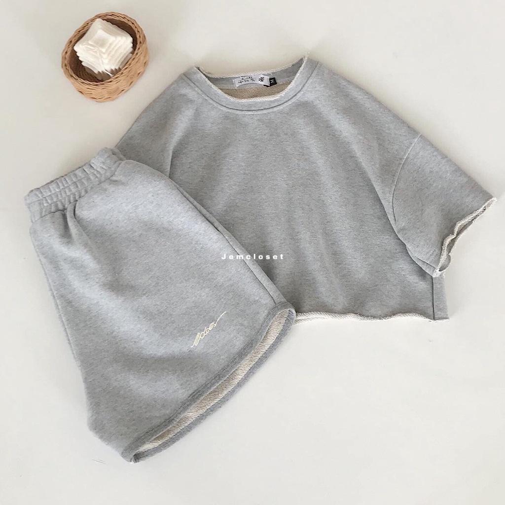 Set Bộ Quần Áo Croptop Nữ Natre Phong Cách Ulzzang Hàn Quốc Có Thể Tách Rời Và Mix Đồ Thoải Mái - 8134 Gous Offical