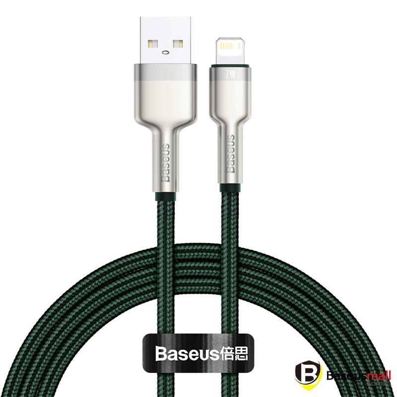 Baseus - BaseusMall Cáp sạc nhanh Baseus Cafule Metal USB A to 6/7/8/X Series 2.4A (Hàng chính hãng)