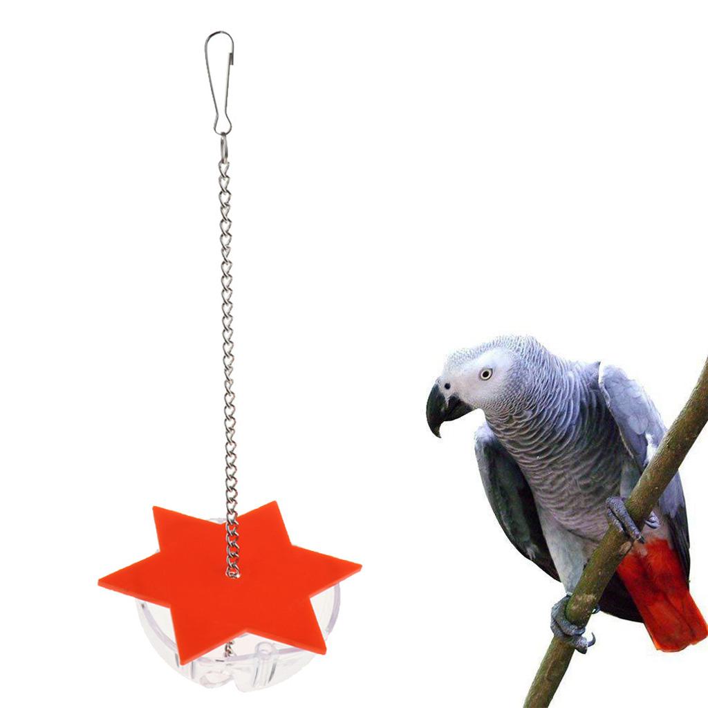 Pet Parrot Foraging Toy Feeder Bird Cage Acrylic Box Toy single layer 01