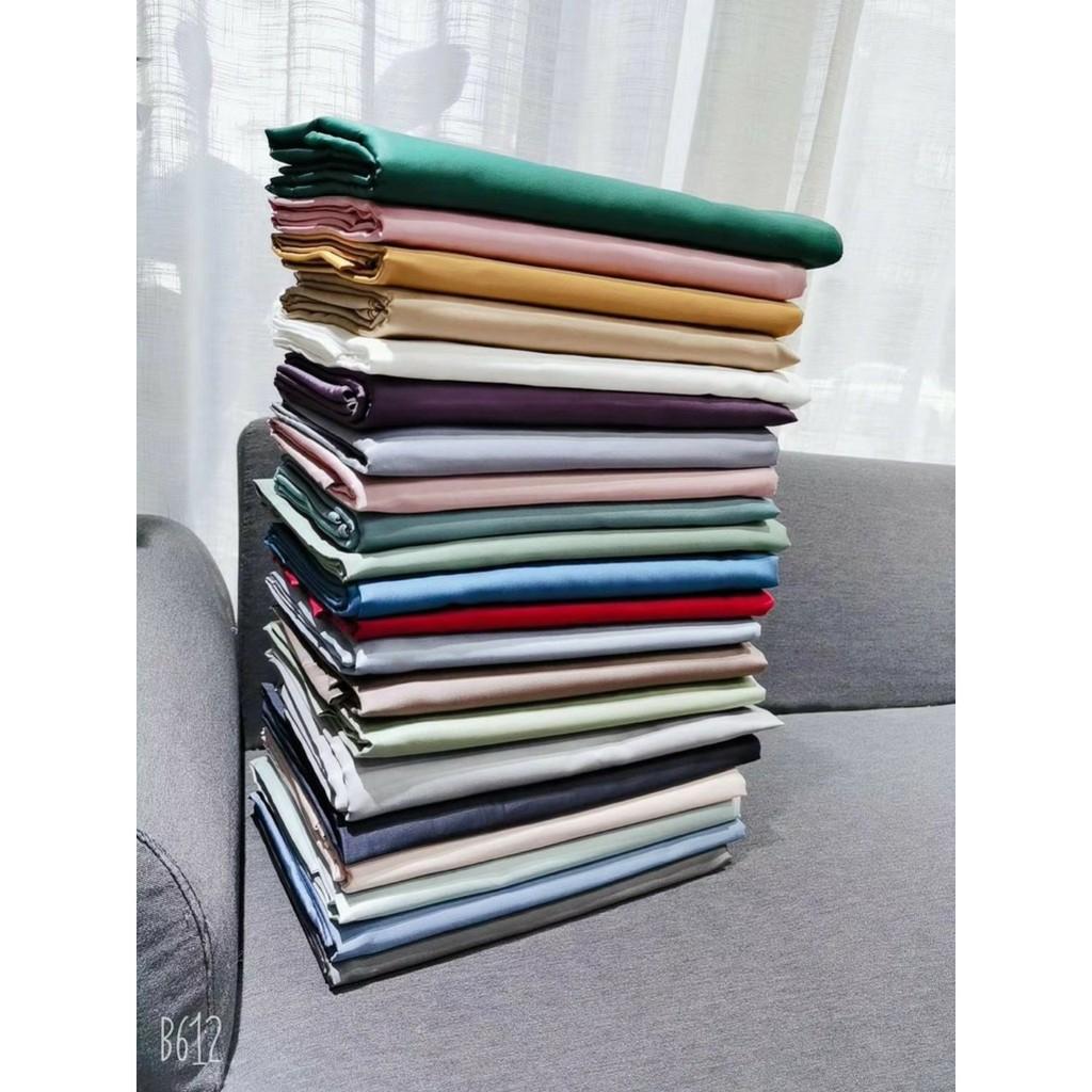 Ga Gối Lụa Tencel - Cotton 60s Với 17 Tông Màu Basic Hot Nhất 2020