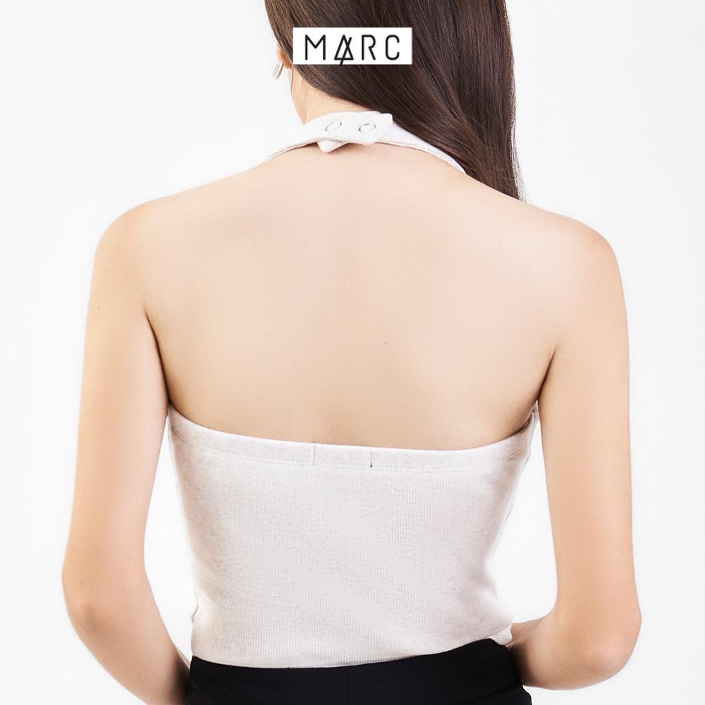 Áo thun nữ MARC FASHION cổ yếm form ôm cài nút sau FALH061822