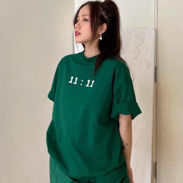 Áo thun tay lỡ form rộng - phông nam nữ cotton oversize - T shirt 11:11 - 2N Unisex