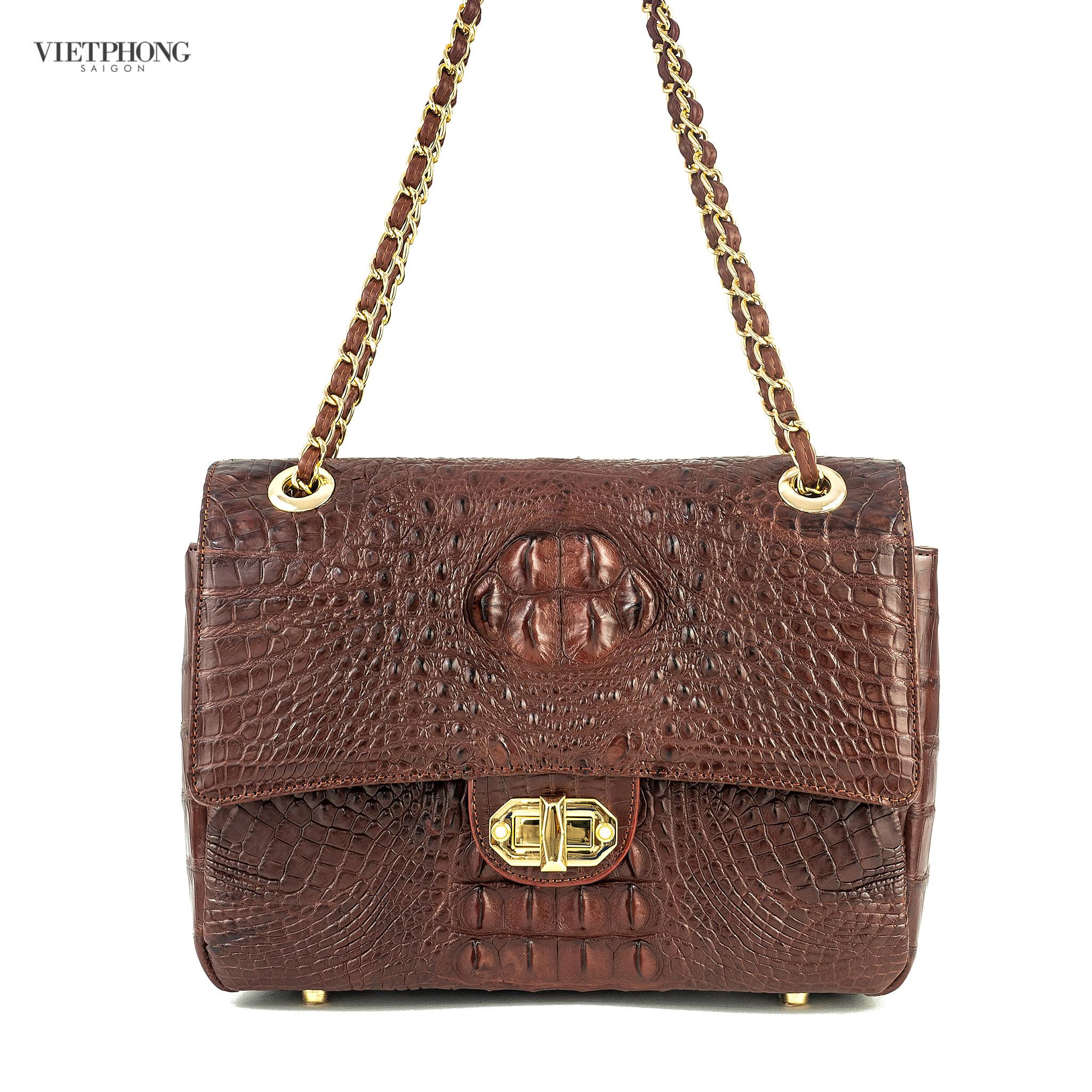 Túi xách da cá sấu nữ VIETPHONG Classic Bag T169