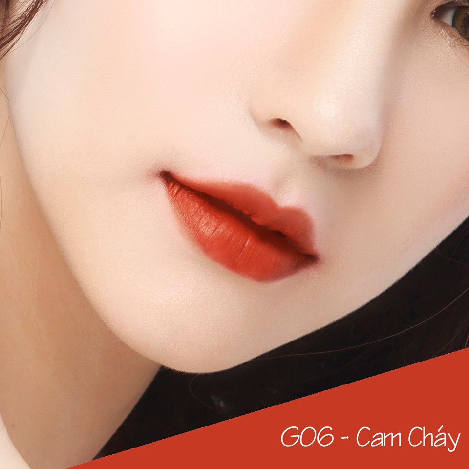 Son GOLD Matte Lipstick 2in1 Mini Garden Màu Cam Cháy