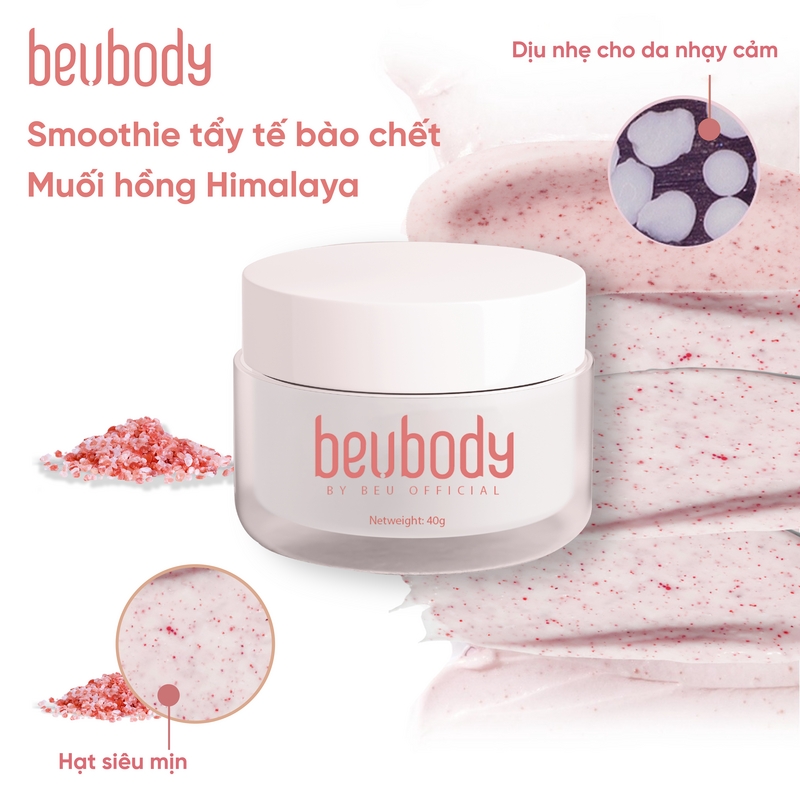 SMOOTHIE TẨY TẾ BÀO CHẾT MUỐI HỒNG HIMALAYA BEUBODY 40G