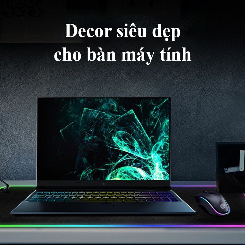 Lót Chuột Cỡ Lớn Có Đèn Led RGB MP-002 Dày Dặn 4mm Nhiều Size Chuyên Game Chống Trơn Trượt Pad Chuột Bàn Phím Chống Thấm Nước Di Chuột Mượt Mà Decor Bàn Làm Việc Siêu Bền