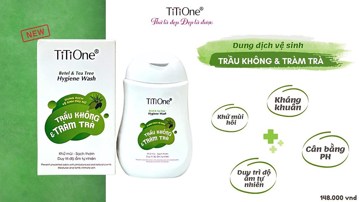 Dung dịch vệ sinh Trầu không tràm trà TiTiOne