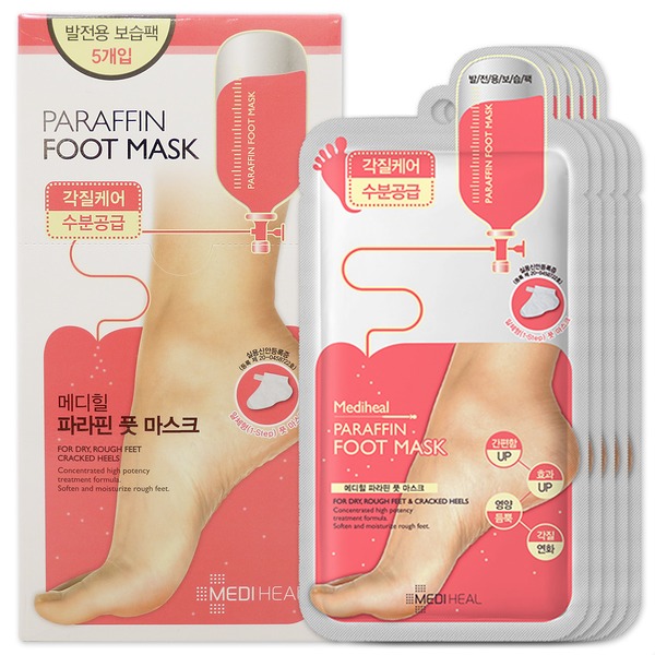 Combo 5 Mặt Nạ Dành Cho Chân Dưỡng Mềm Mại, Chống Chai Sần Mediheal Paraffin Foot Mask 18ml x5