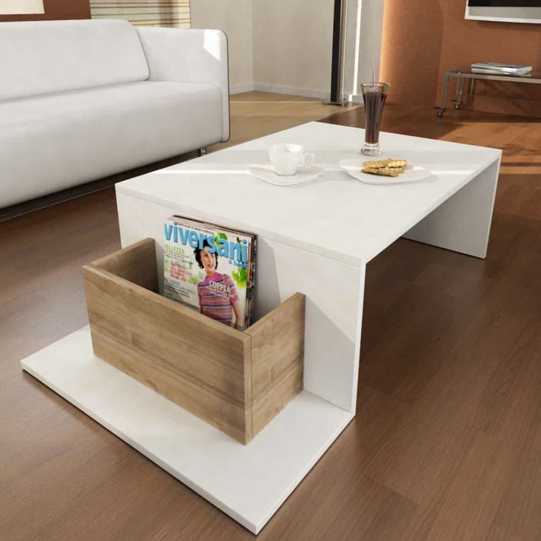 Bàn sofa hiện đại bằng gỗ cho phòng khách SMLIFE Chikako