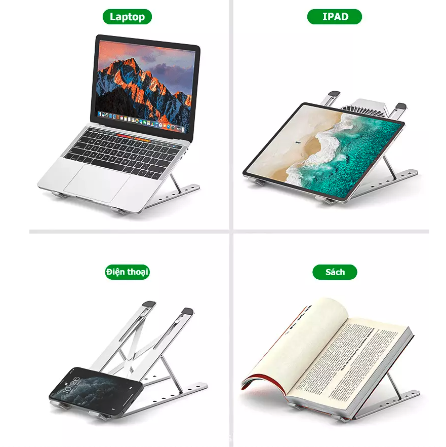 Đế laptop tản nhiệt hợp kim nhôm SZJF-054S2