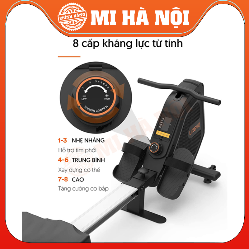 Máy chèo thuyền tập xô Xiaomi Urevo folding rower Hàng chính hãng