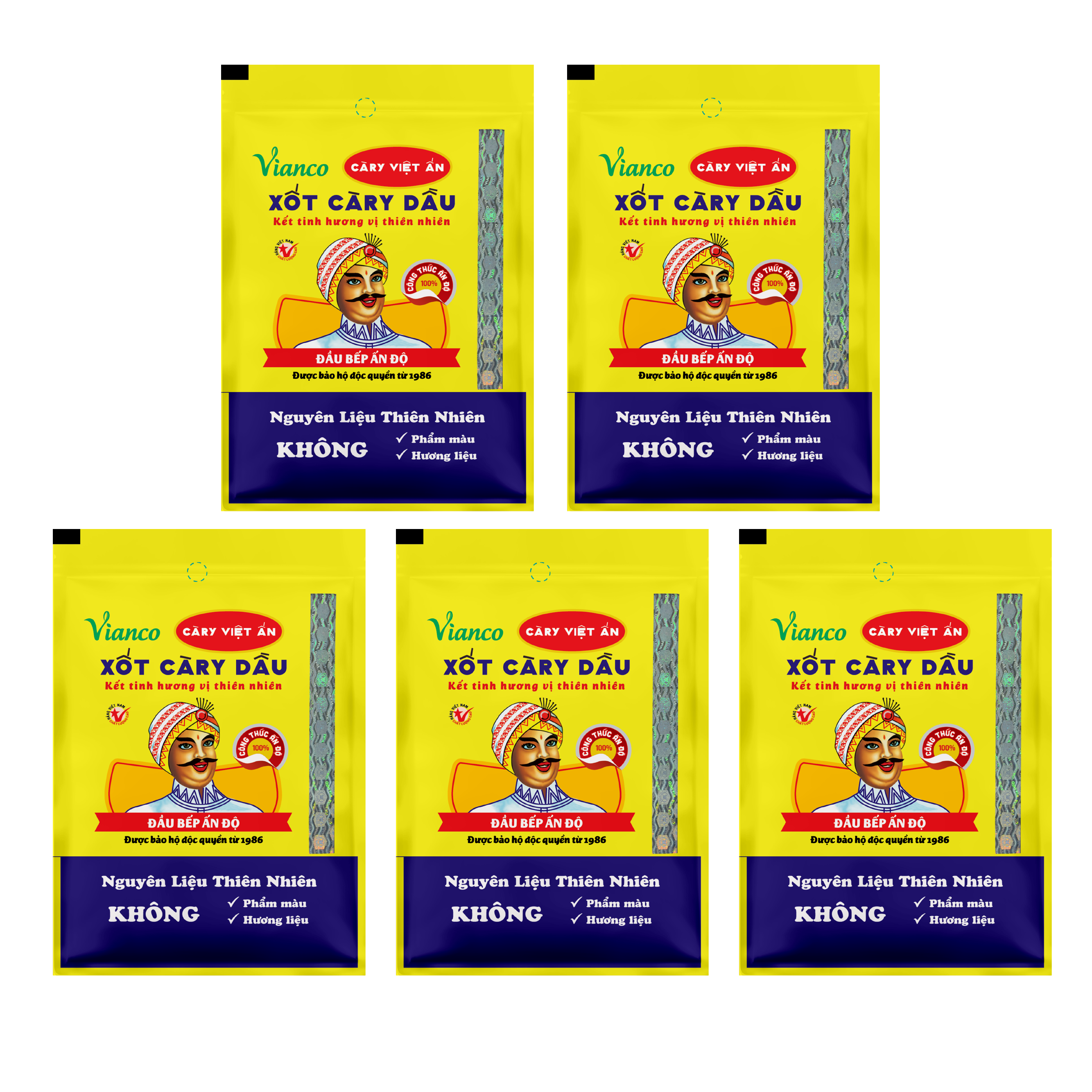 Xốt Cà Ri Dầu Việt Ấn 05 gói x 25gr
