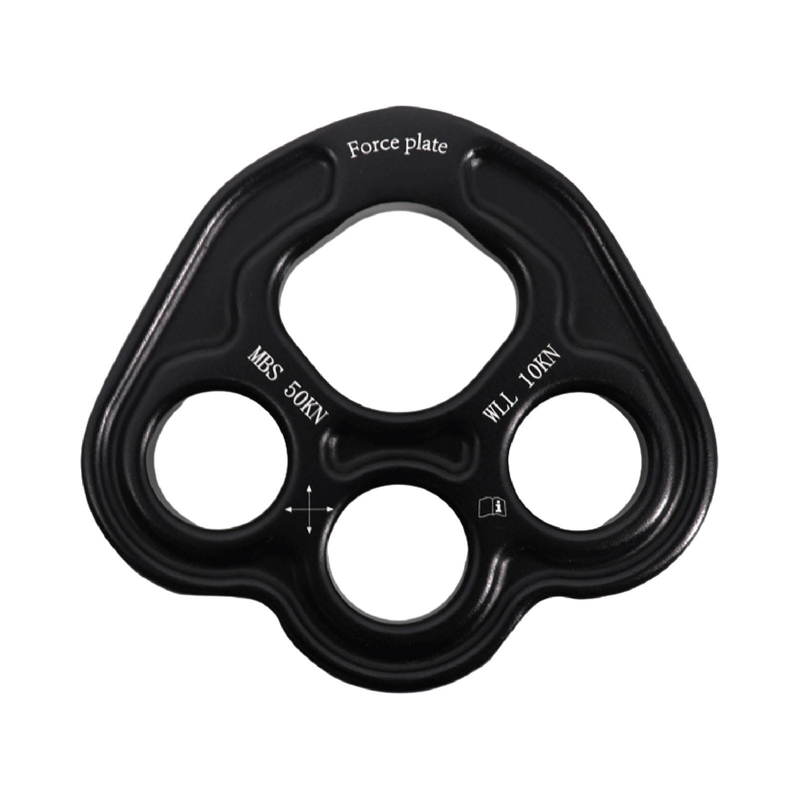 4 Holes Paw Rigging Plate Multi Anchor Point Connector Gear Rope Bearing Anchors Portable Metal Heavy Duty Climbing Equipment