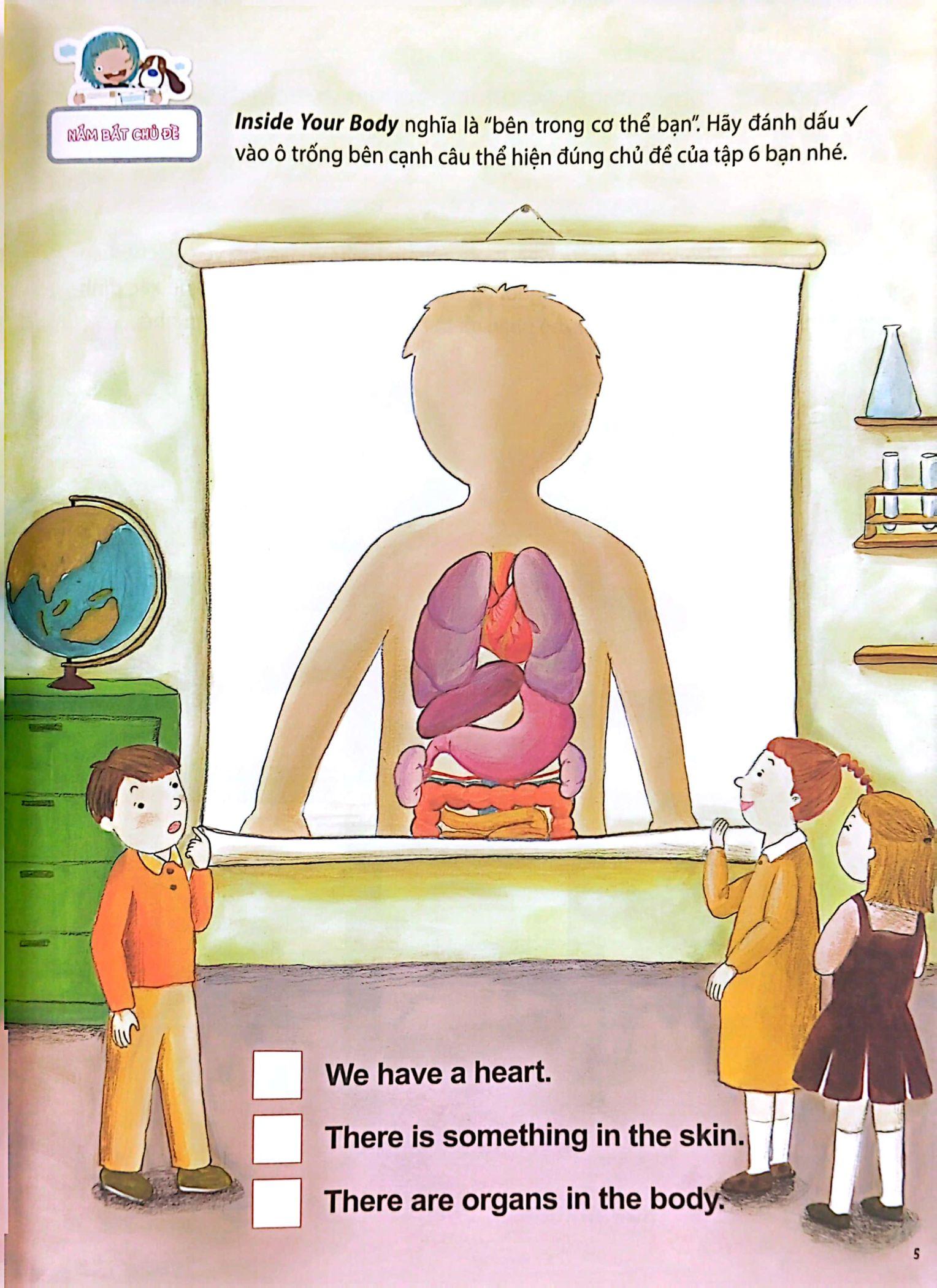 Sách All Story - Inside Your Body - Bên Trong Cơ Thể Bạn - Trình Độ 2 (Tập 6)