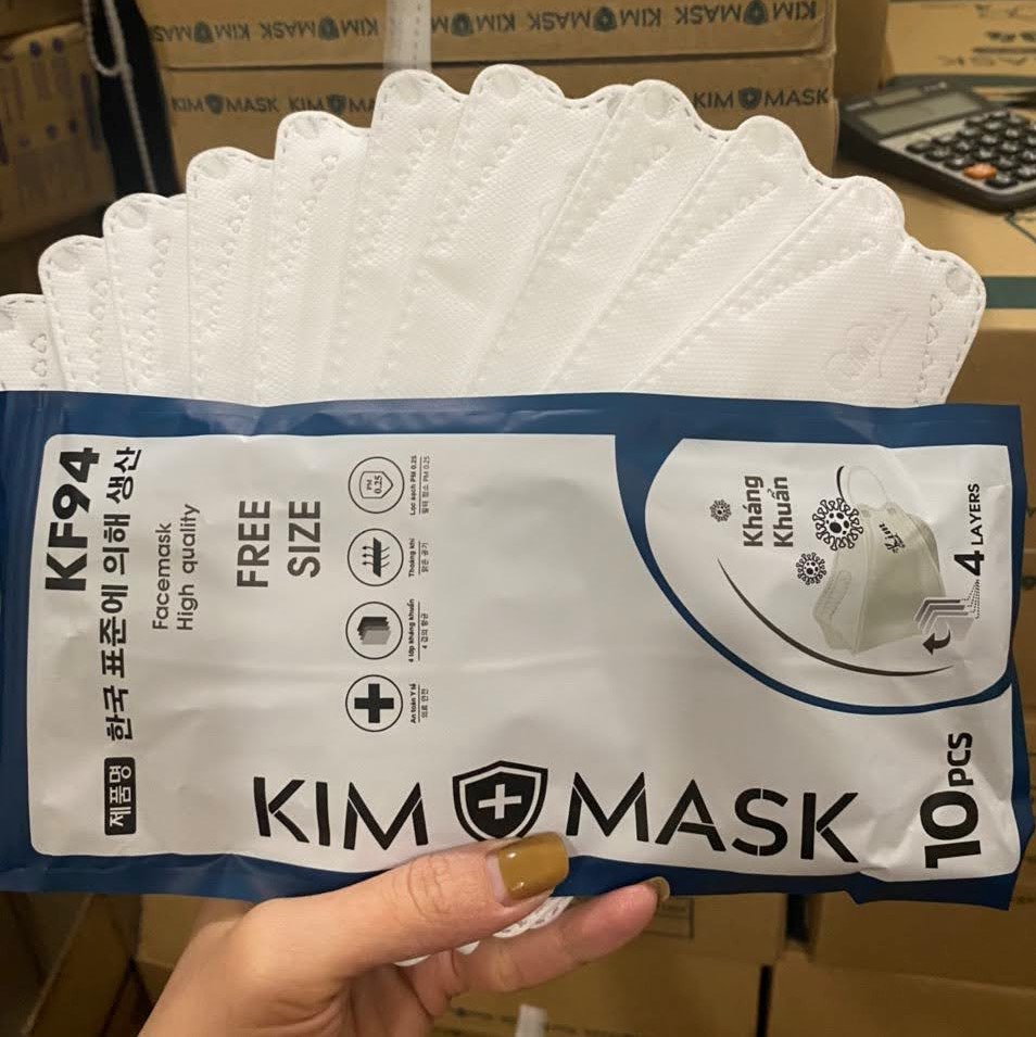 Khẩu trang y tế KF94 4D kháng khuẩn ONEMASK KIMMASK lọc bụi chống nắng và tia UV công nghệ Hàn Quốc ôm sát khuôn mặt không dính son dễ thở