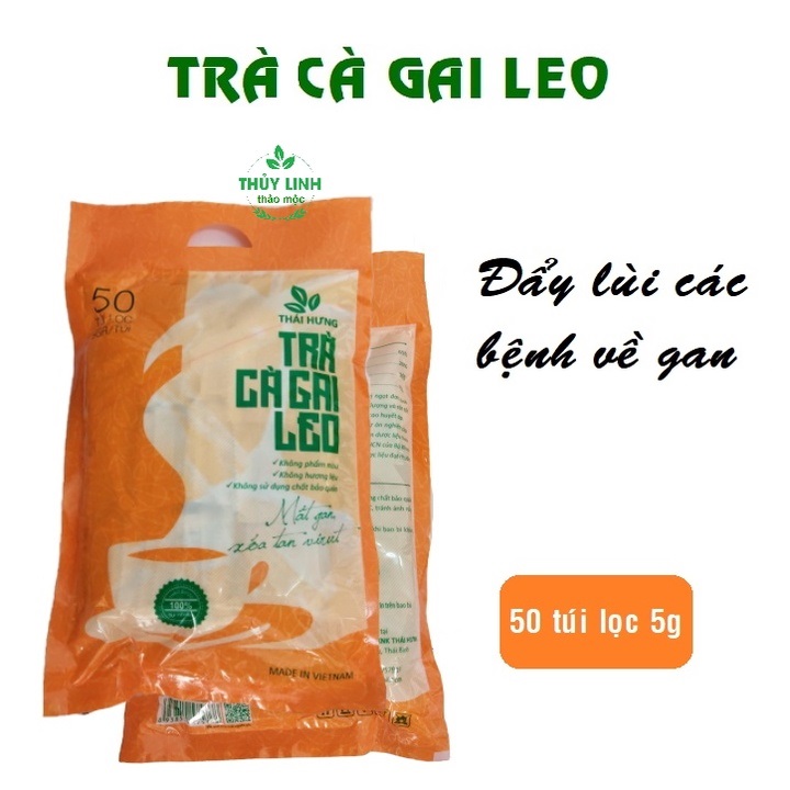 Combo 05 Bịch Trà Cà gai leo Thái Hưng  Thải độc gan, mát gan, giải rượu