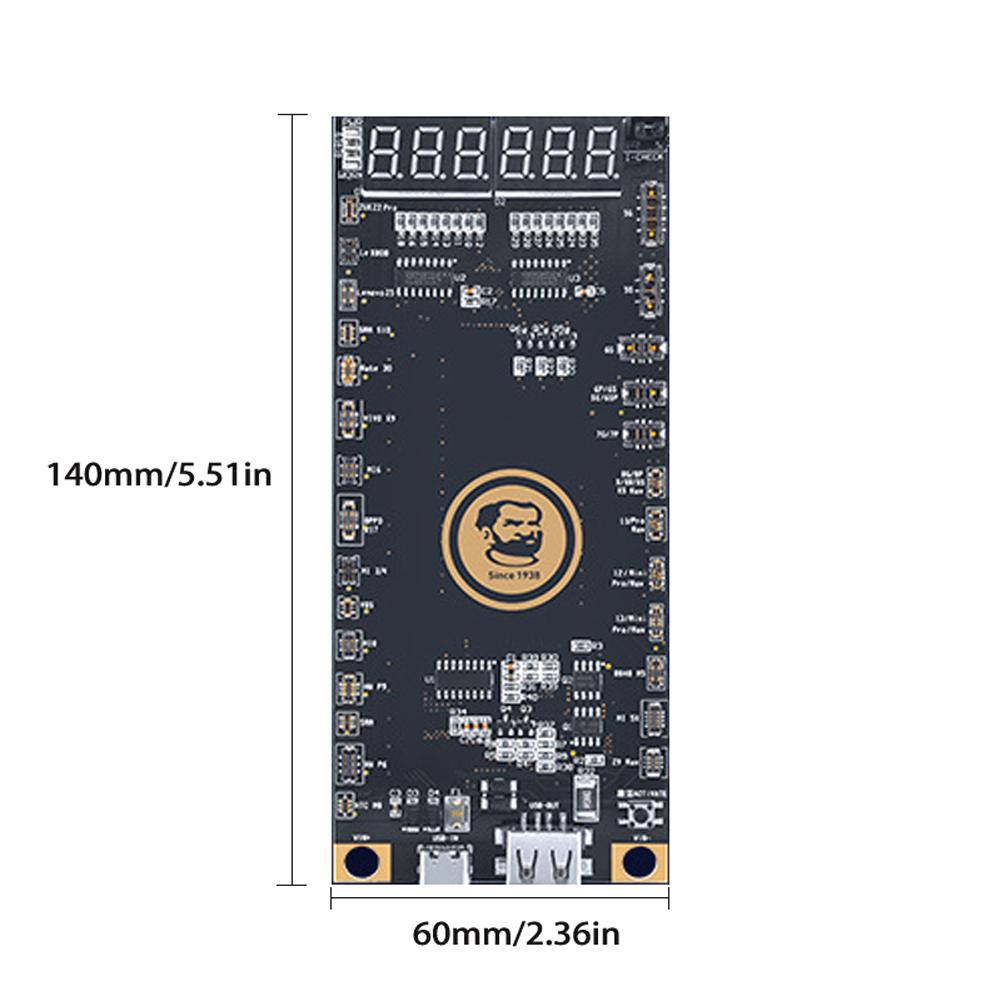 BA27 Battery Activation Detection Board 4.2V Regulated Output Real-time Output Voltage and Current Monitor Positive Negative Anodes Automatic Identification Compatible with iOS Android System