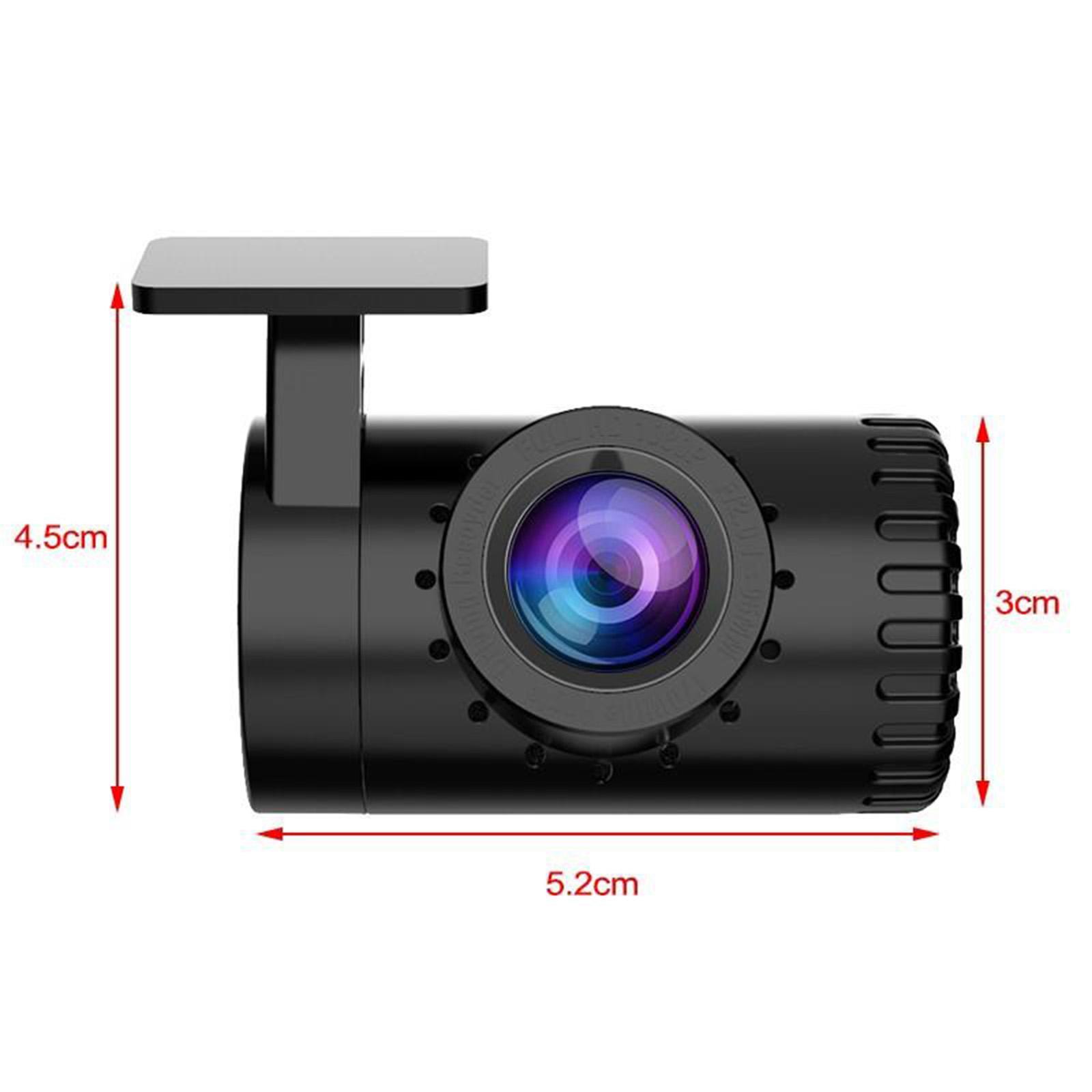 Full 1080P Car DVR Camera 170°Wide Angle Dashcam Max 32G TF