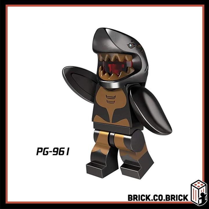 Đồ chơi Lắp ráp Bộ Sưu Tập Nhân vật Người Cá Mập minifig Động vật Biển Shark PG1255