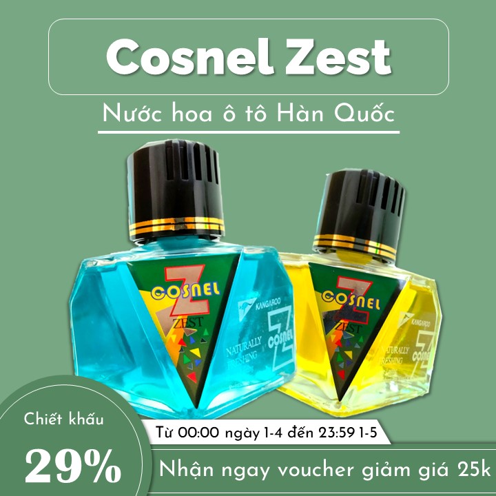 Nước hoa ô tô Kangaroo Cosnel Zest Hương Hoa Floral 100ml