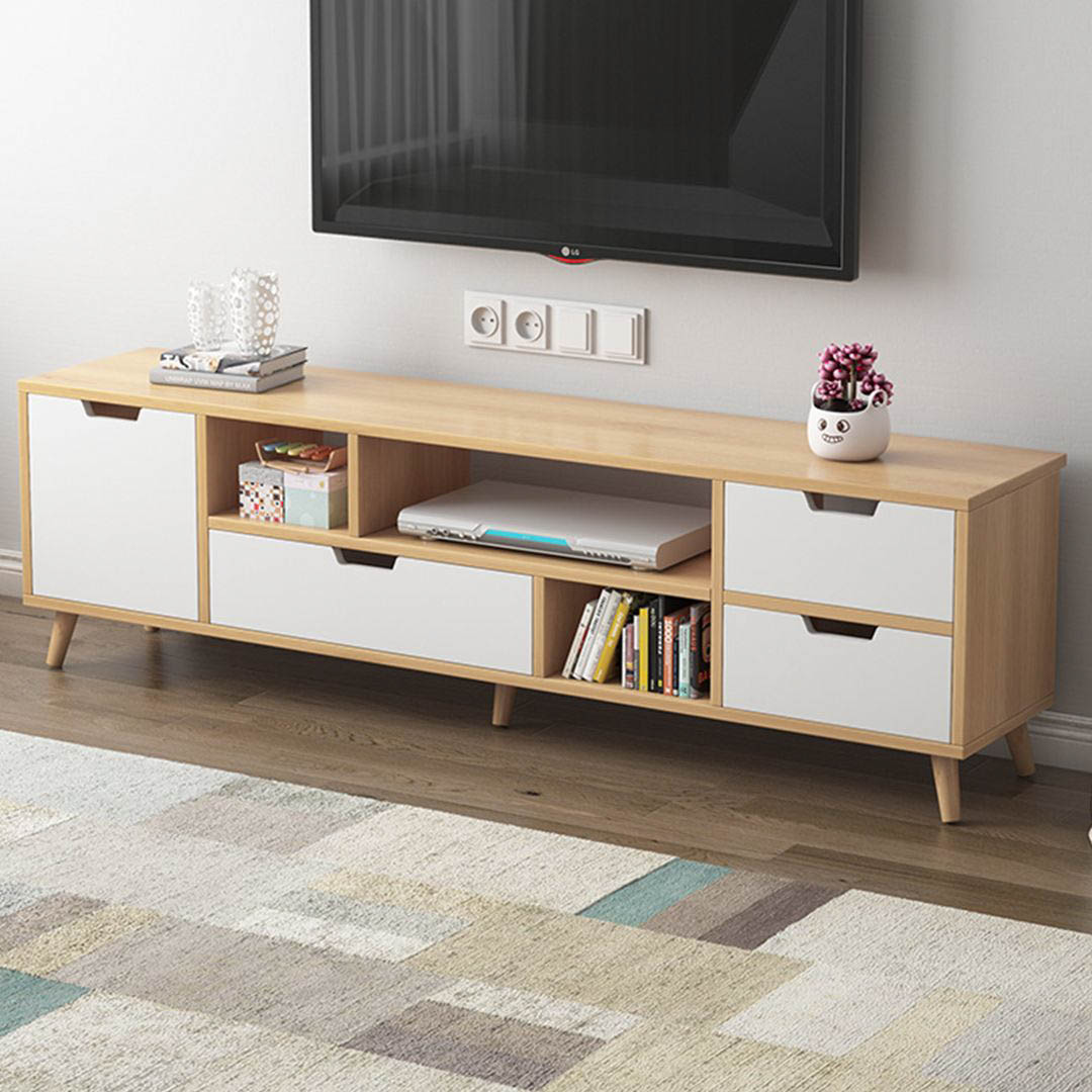 Kệ tivi gỗ hiện đại SMLIFE Teppelin | Gỗ MDF dày 17mm chống ẩm | D180xR30xC40cm
