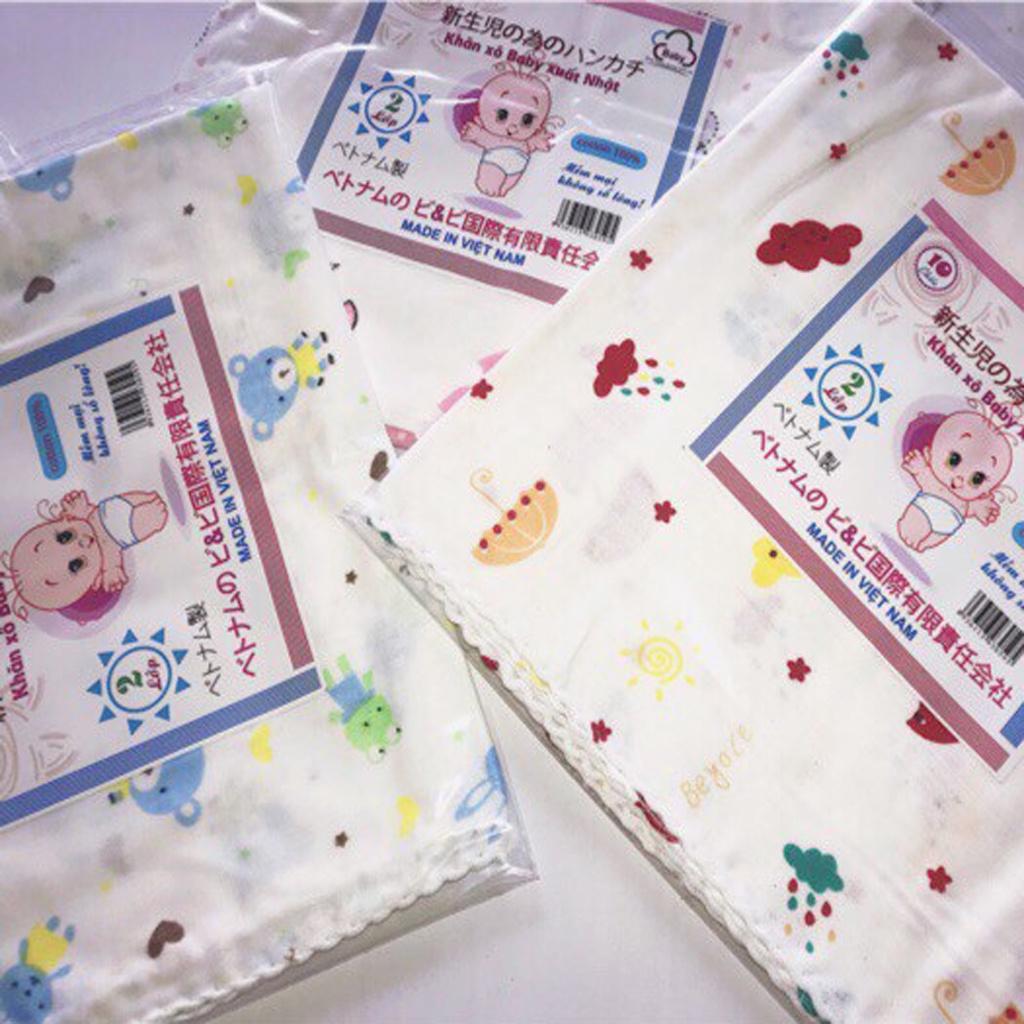 Khăn xô in hình 4 lớp, Khăn tắm Baby xuất nhật 100% cotton siêu thấm hút cho bé. Kích thước 75*75cm