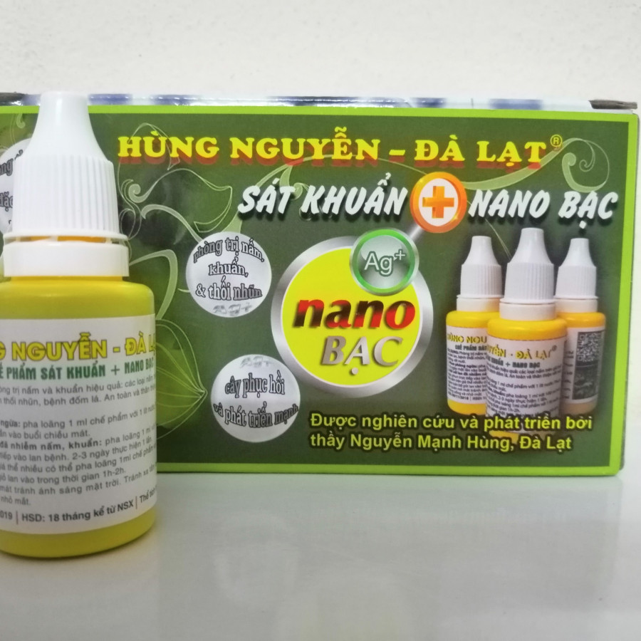 DUNG DỊCH SÁT KHUẨN NANO BẠC HÙNG NGUYỄN LỌ 20ML