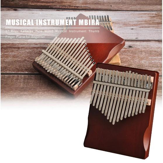 KA04 Đàn Kalimba 17 Phím - Đàn Kalimba Thumbs Piano Sử Dụng Ngón Tay TẶNG KÈM Búa Chỉnh Âm, Giấy Dán Nốt, Túi đựng