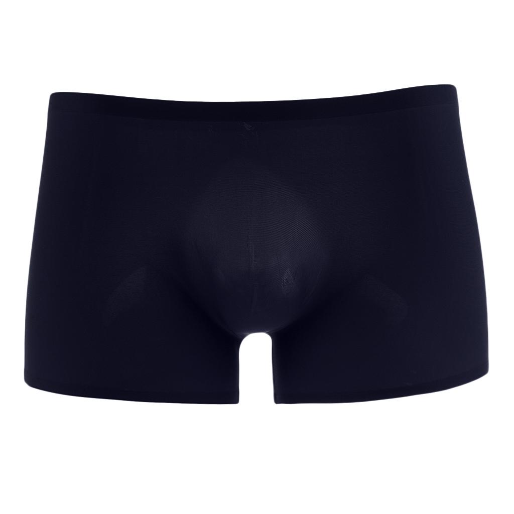 Men's Solid Color Boxer Briefs Underwear Underpants Swimwear Trunks M-2XL