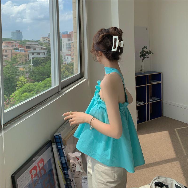 Áo đi biển, áo trễ vai, áo tiểu thư_A6