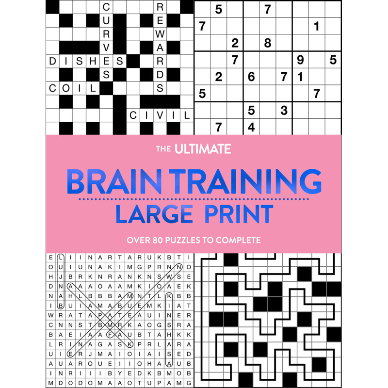 Sách Large Print Puzzle Book - Brain Training