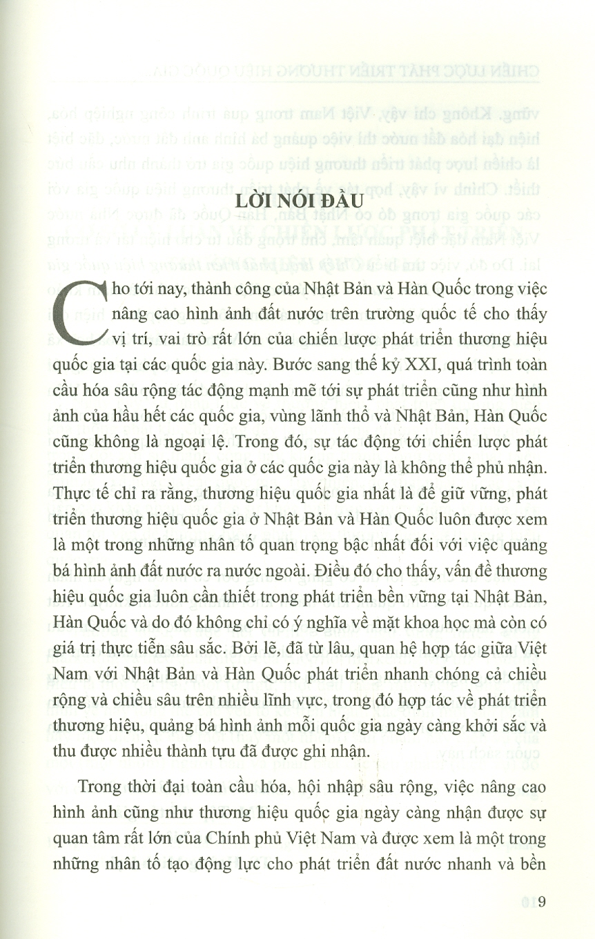 Chiến Lược Phát Triển Thương Hiệu Quốc Gia Ở Nhật Bản Và Hàn Quốc - Gợi Ý Cho Việt Nam (Sách chuyên khảo)